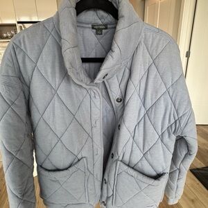 Wild Fable Women's Quilted Puffer Jacket - Steel Blue